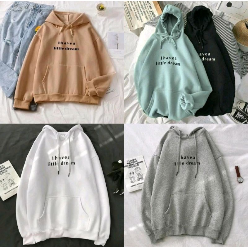 ALU • I HAVE A LITTLE DREAM SWEATER HOODIE UNISEX COUPLE