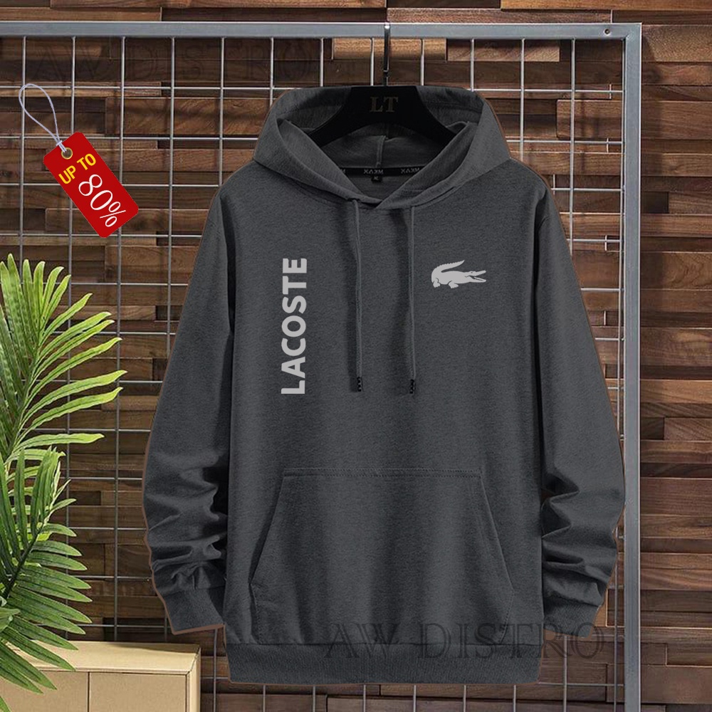 COD Promo Termurah Sweater Hoodie Modern LCT KIRKA Text Silver Premium Quality