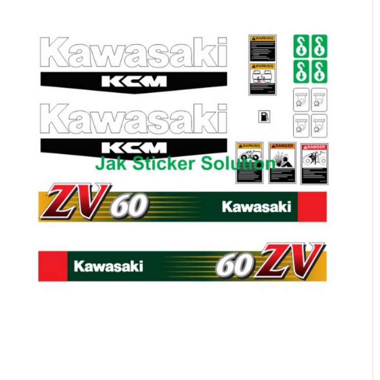 Stiker Kawasaki ZV60 Sticker Wheel loader