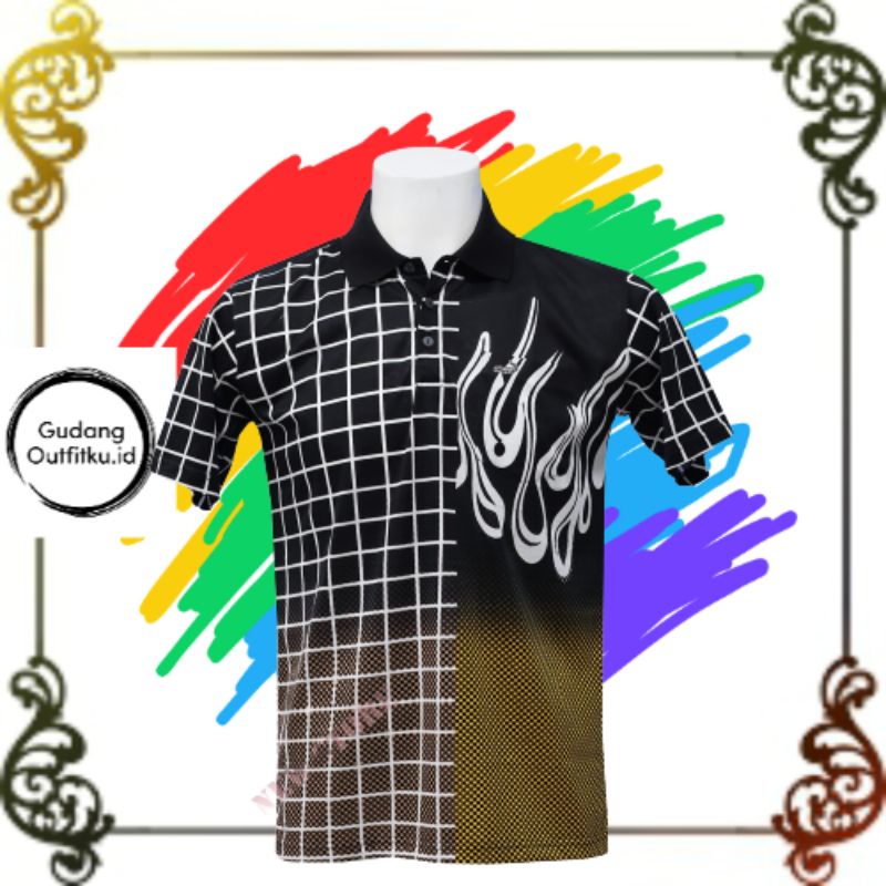 Kaos Kerah Pria Polo Men Original Crocodile Diamond / Platinum 1773  Bahan Katun HALUS