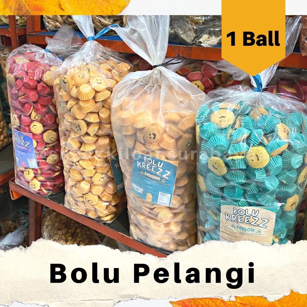 

Bolu Pelangi 1 BALL ( 2 KG)/ Snack Kiloan Murah/ MAK E DOR