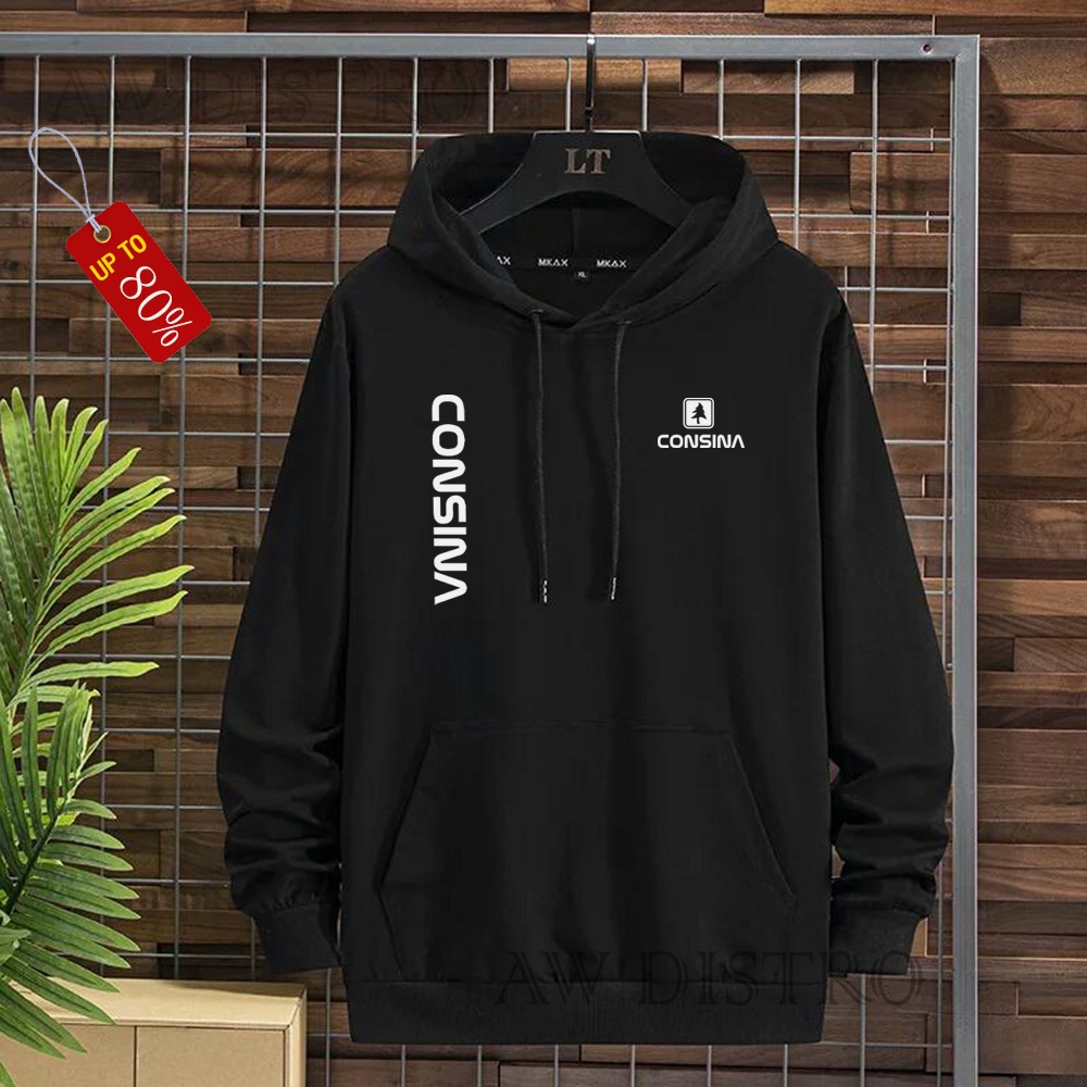 COD Promo Termurah Sweater Hoodie Modern CSN Kirka Text Putih Premium Quality