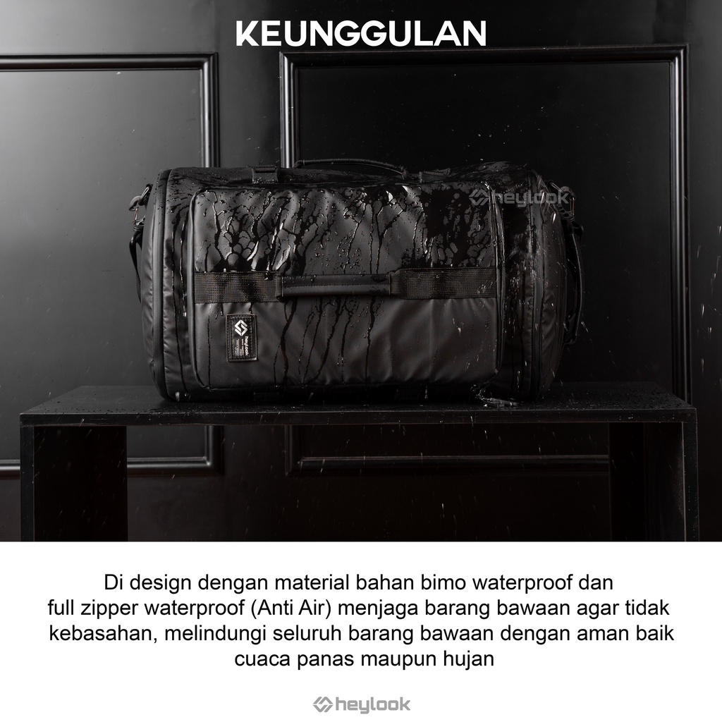 HEYLOOK Project - Travel bag Pria LEGION TravelBag Tas Gym Duffle Bag Tas Fitnes Tas Futsal Tas Pulang Kampung