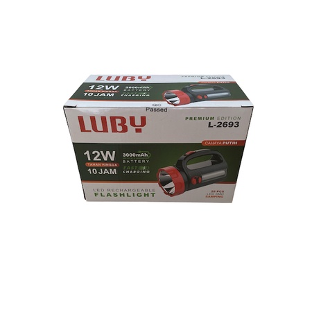 Luby Senter Tangan 2 in 1 L-2693 LED 12 Watt 28 SMD LED Cahaya PUTIH