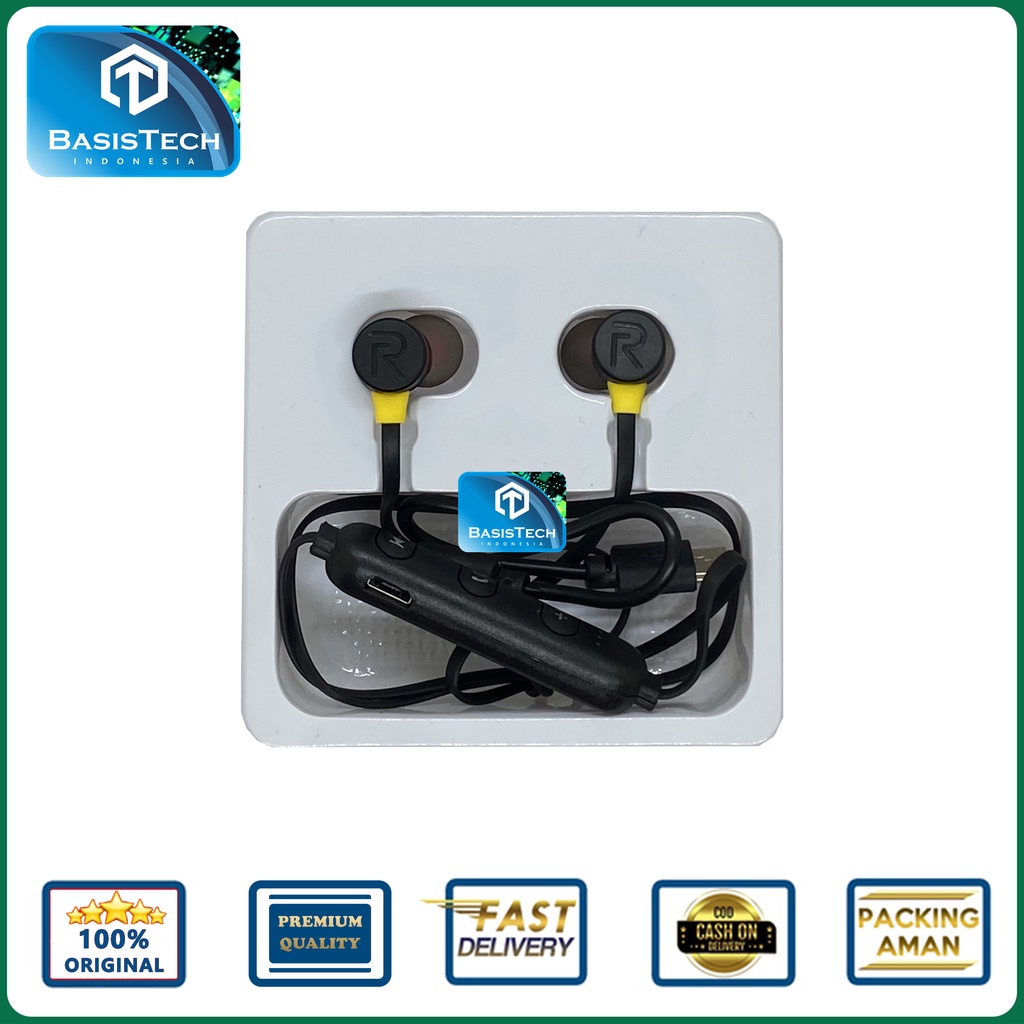 HEADSET BLUETOOTH REALME BUDS FEEL THE REAL BASS RMA101