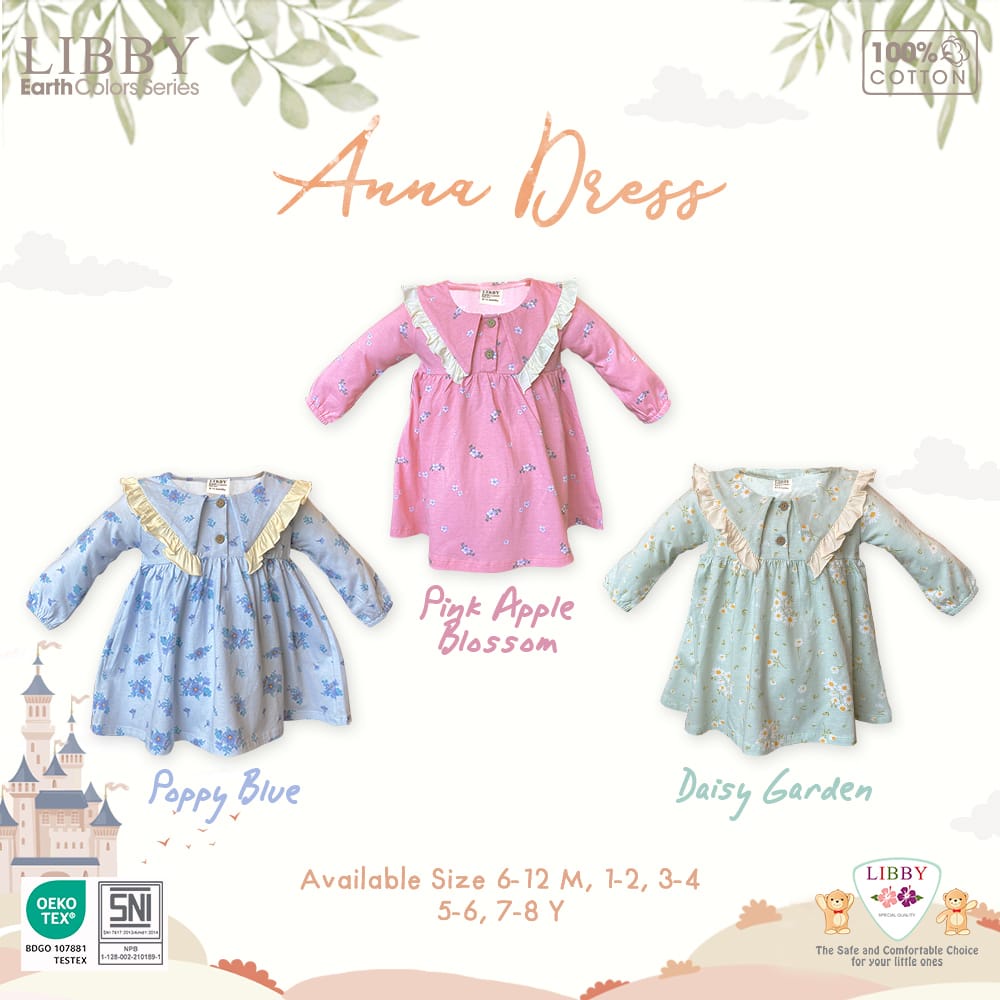 LIbby Anna dress panjang(1 pcs)