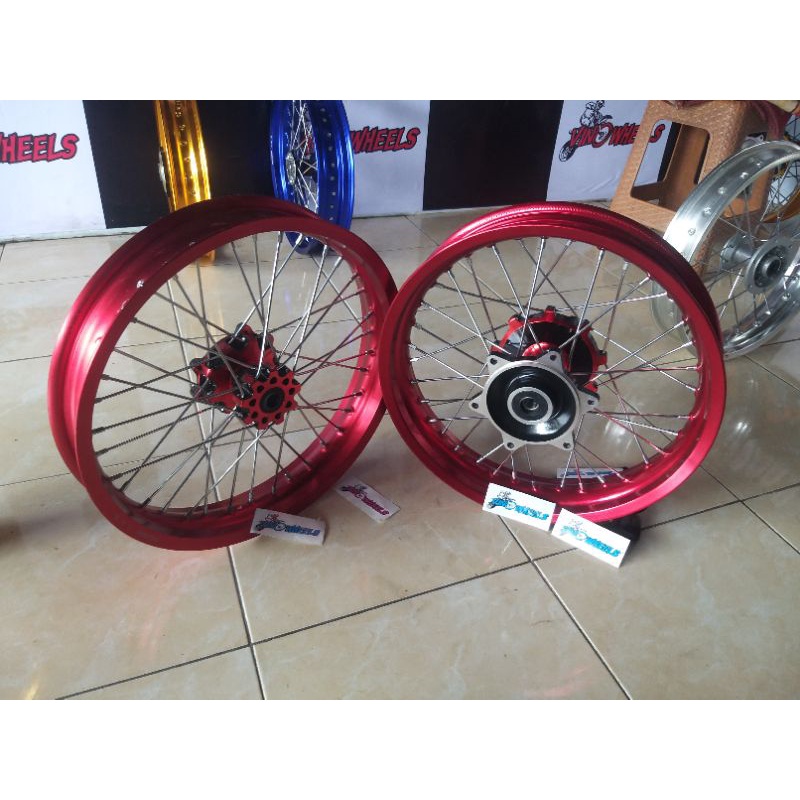 velg supermoto CRF 150 wheelset roda supermoto 250 300