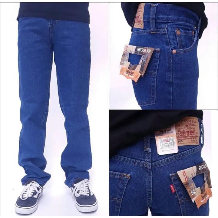 Celana Jeans Panjang Pria Standart Reguler Big Size Jumbo 27-44