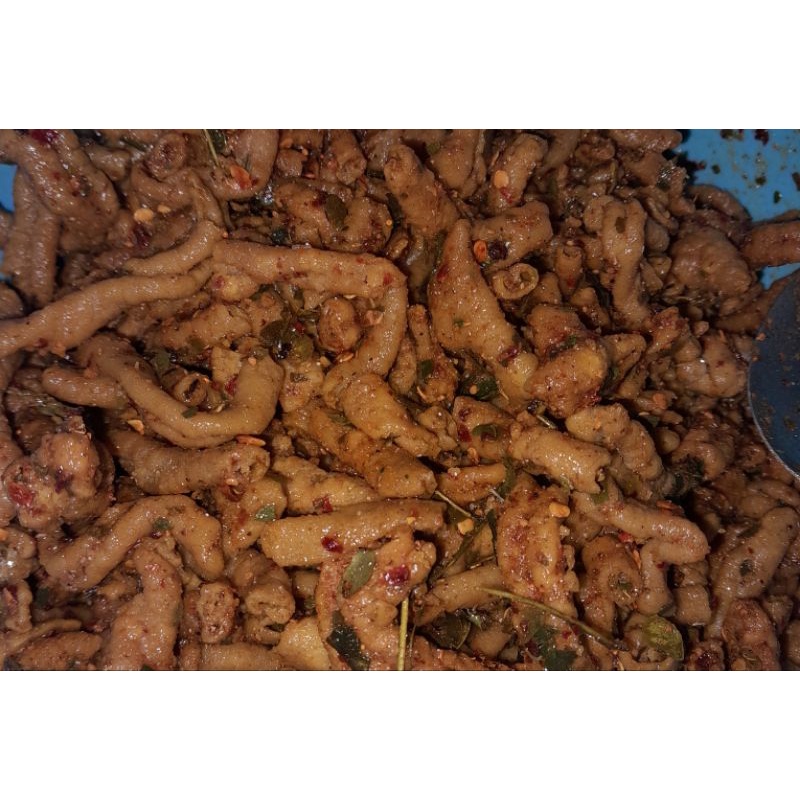 

500 GR Usus ayam krispi spesial original / pedas daun jeruk