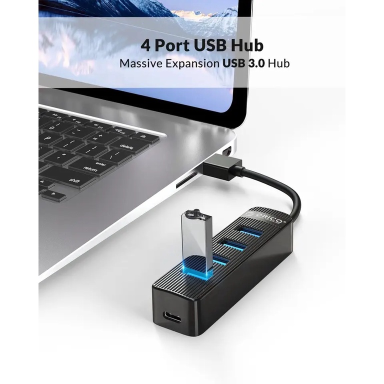 Orico TWU3-4A HUB USB 3.0 4 Port MINI with Power Micro USB