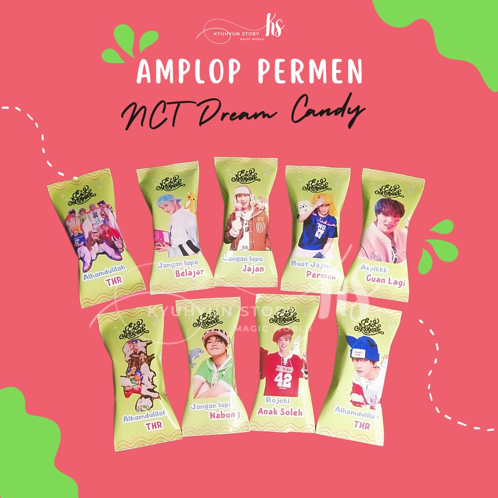 

Amplop Lebaran Kpop Nct Dream Lucu Amplo Permen Viral Murah Berkualitas