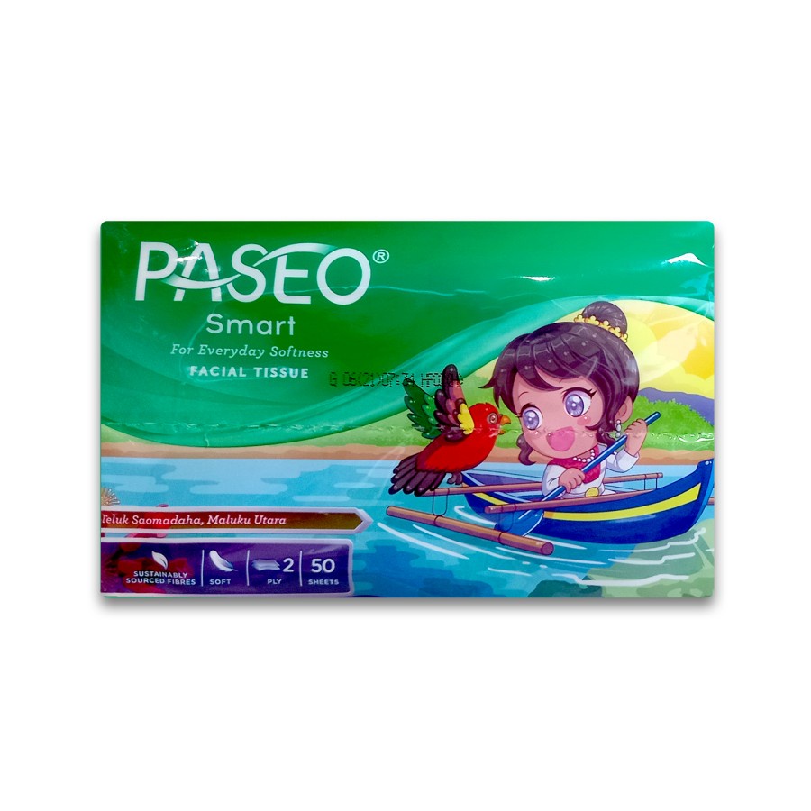 Paseo Smart For Everyday Softness Facial Tissue 50s