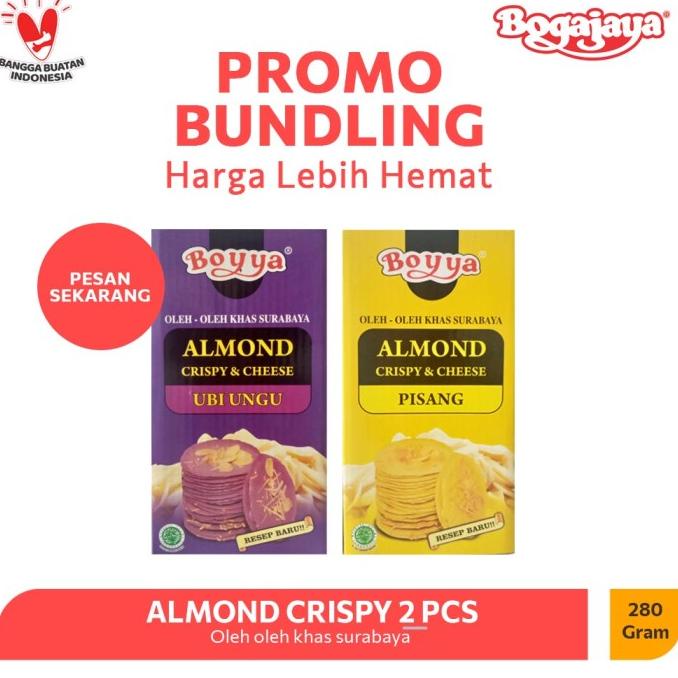 

PROMO BUNDLING MURAH - ALMOND CRISPY CHEESE 2 PCS
