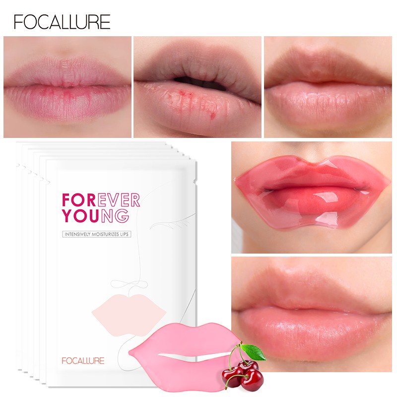 Focallure 24K Golden Natural Plant Eye Mask &amp; Cherry Lip Mask