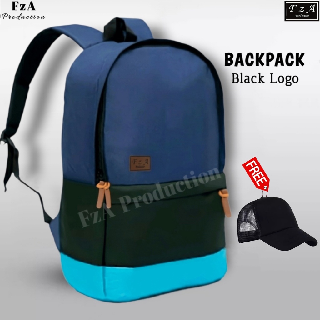 FzA Official - Tas Ransel Distro Casual Pria Wanita / Tas Ransel Laptop Backpack Sekolah Kuliah Distro Original Tas Punggung Laptop - BLTP