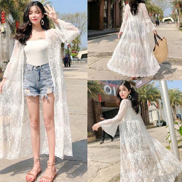 Max Sale Baju cardigan kardigan long outer pesta lebaran hari raya natal christmas panjang pantai br