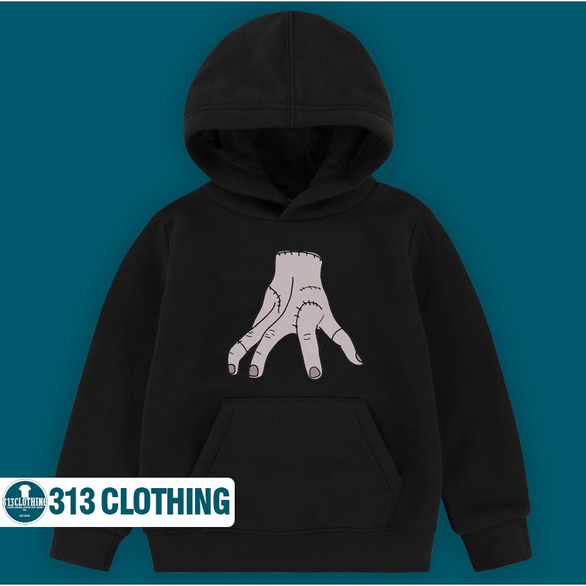 Jaket Hoodie Anak Wednesday Addams Sweater Anak Wednesday Addams Hands
