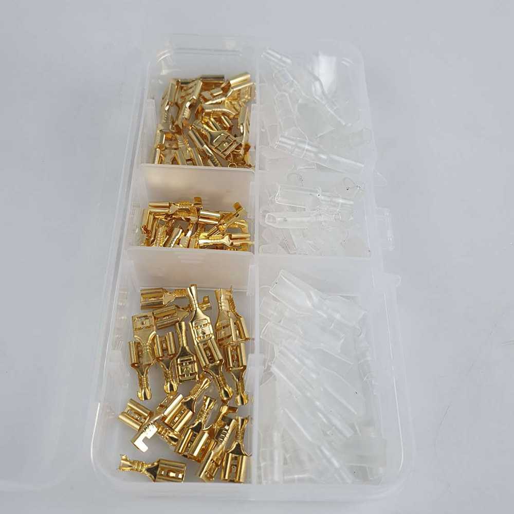 Skun Konektor Gepeng Wire Crimp Connector Spade Kit 270 Pcs Terminal Skun Kabel Gepeng Skun Konektor Gepeng Terminal Wire Crimp Connector Spade Kit 270 Pcs Skun Konektor Kabel Terminal Kabel Skun Gepeng Male To Female