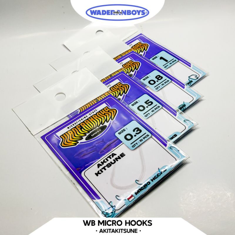 Mata Kail Akita Kitsune 0.8 Berlubang | Mata Pancing Akita Kitsune | Mata Kail Wader