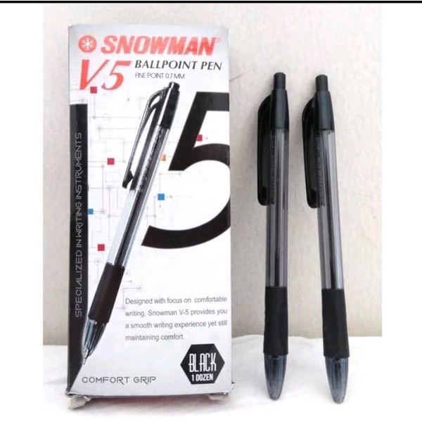 

PULPEN/BALLPOIN/BULPEN SNOWMAN V5 HITAM
