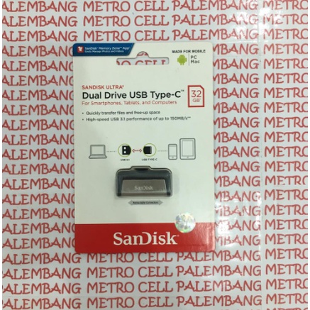 SanDisk ULTRA DUAL DRIVE OTG USB TYPE C 16GB/32GB