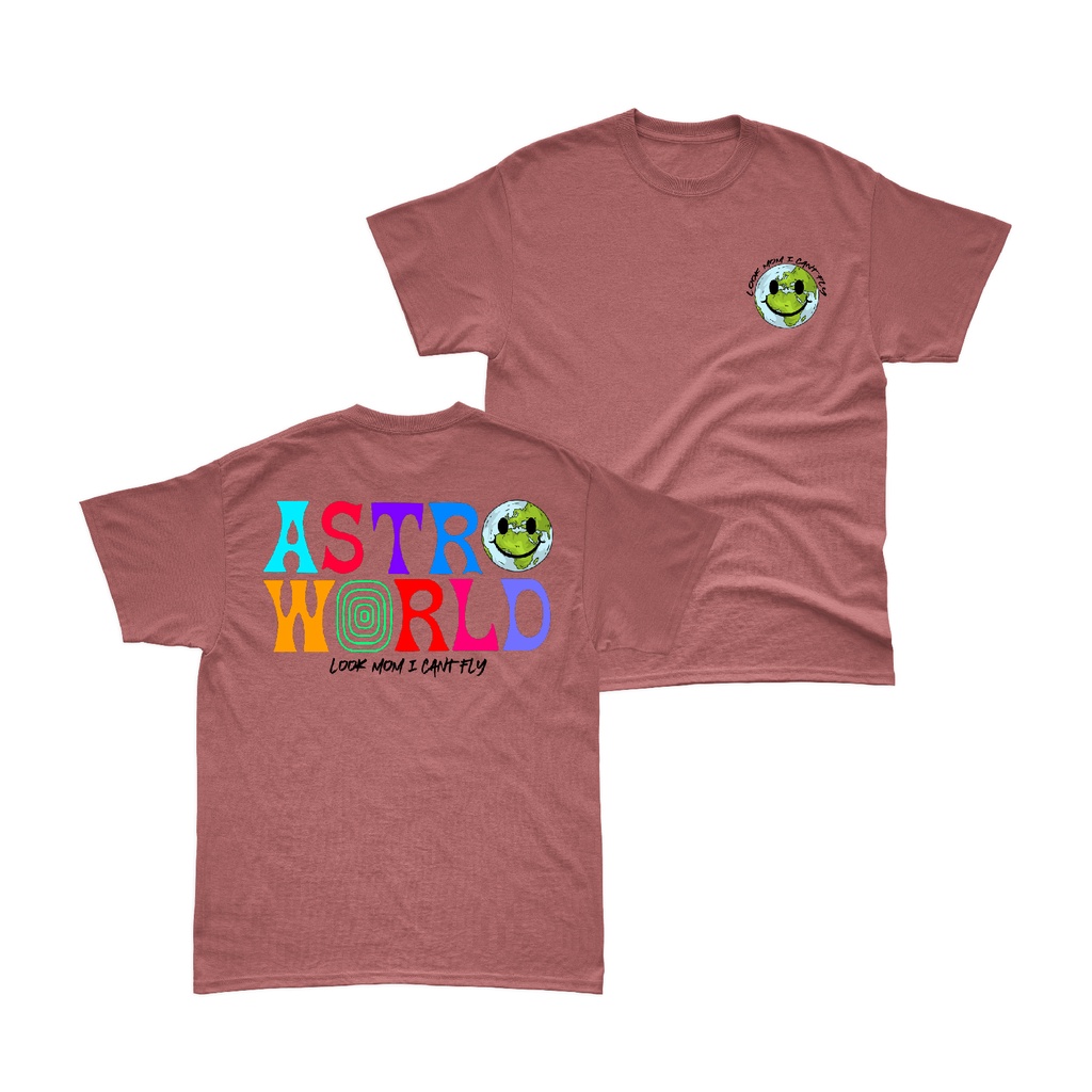 Aviotic Tshirt / Kaos Lengan Pendek Astro World ( Sablon ) Unisex Pria &amp; Wanita