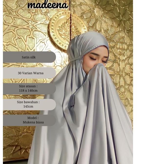 QualityControl⚡️⚡️-MUKENA MADEENA SILKY SUPER PREMIUM MUKENA POLOS MUKENA MOTIF ORIGINAL RAISA - umm