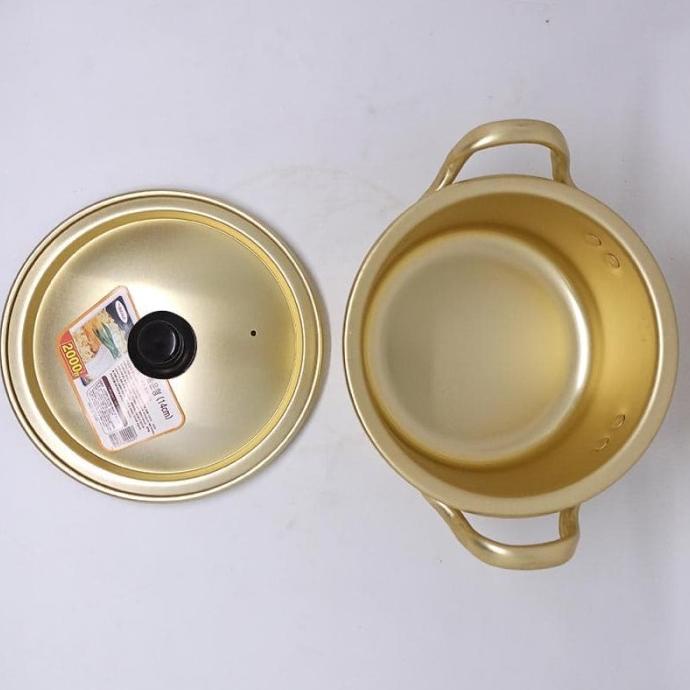 panci ramyun 1 set - pot bowl korean diameter 14 cm + tutup panci |gat