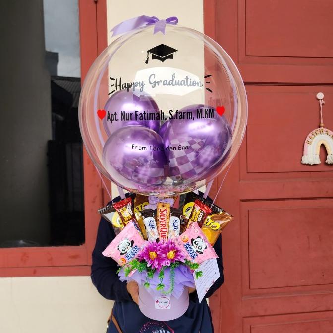 Buket balon bouquet balon bucket balon snack ulang tahun