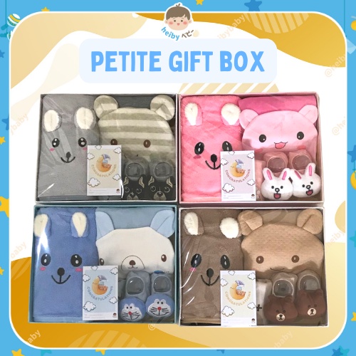 Heiby Baby Petite Gift Box / Kado Bayi New Born / Kado Lahiran Bayi (Oreo)