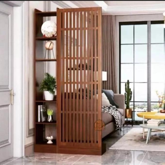 {{{{{{] rak partisi penyekat ruangan rumah tamu kayu dekorasi termurah
