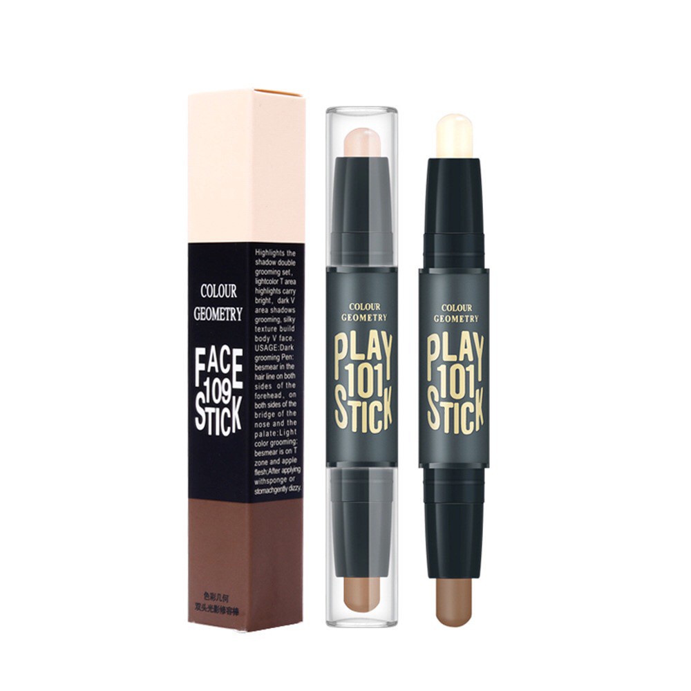 HOPE STORE - LAMEILA FACE STICK 3D 109 2in1 CONTOURING STICK DUO AND CONCEALER WATERPROOF ANTI AIR