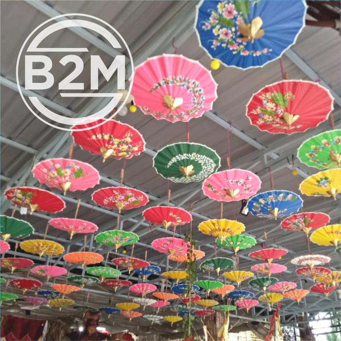 Buruan serbu] Payung geulis Payung hias Payung dekorasi payung kertas..Sedang