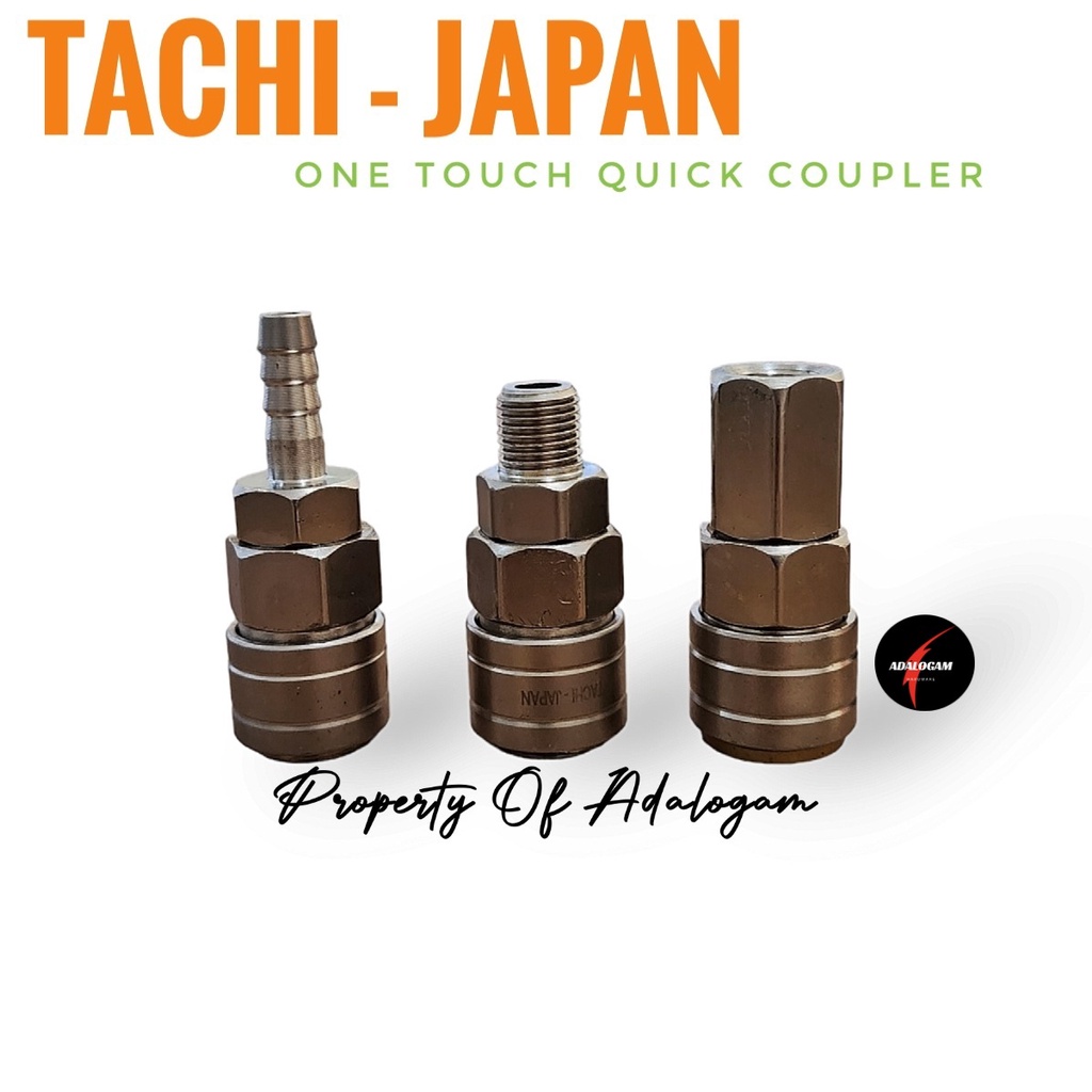 TACHI JAPAN One Touch Coupler SM 20 SF 20 SH 20 Sambung Selang Angin Kompresor