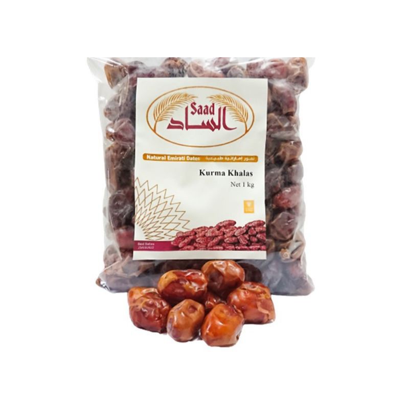 

Kurma Khalas Saad 1kg/ Kurma Khalas 500 gram