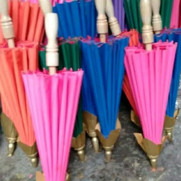 Kualitas terbaik] Payung Hias Dekorasi Polos / payung kertas polos