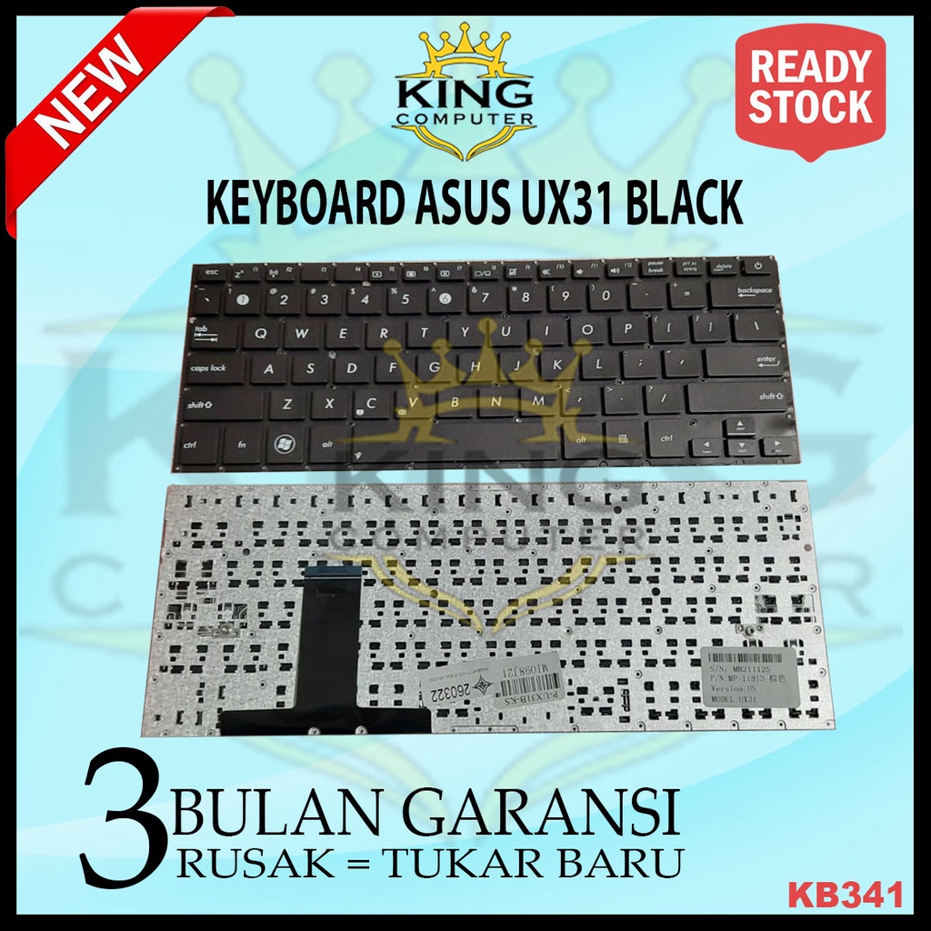 Keyboard Asus ZenBook BX32 UX31 UX31a UX31e-1A UX32 UX32a UX32vd UX42vs Black