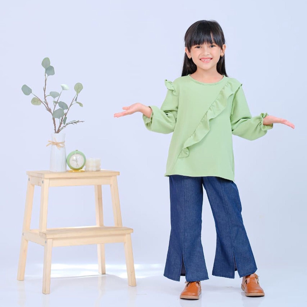 Blouse Anak Kirana blouse anak perempuan bahan crinkle airflow usia 1-5tahun