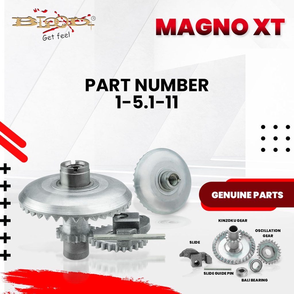 SPAREPART REEL GEAR FISHING REEL MEREK MAGNO XT POWER HANDLE