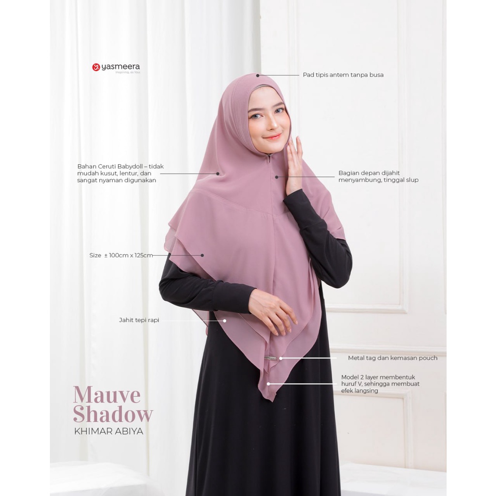 YASMEERA  ABIYA KHIMAR MOM - FAMSET 2023 AYRA DRESS