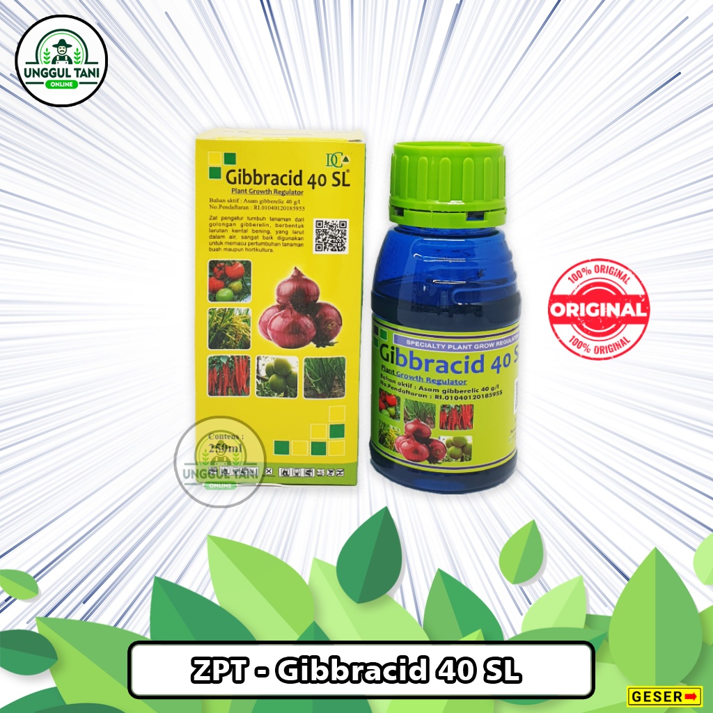 ZPT GIBBRACID 40 SL 250.ML Zat Pengatur Tumbuh/Gibberelic Acid/Hormon Tanaman/Zat Pengatur Tumbuh Ta