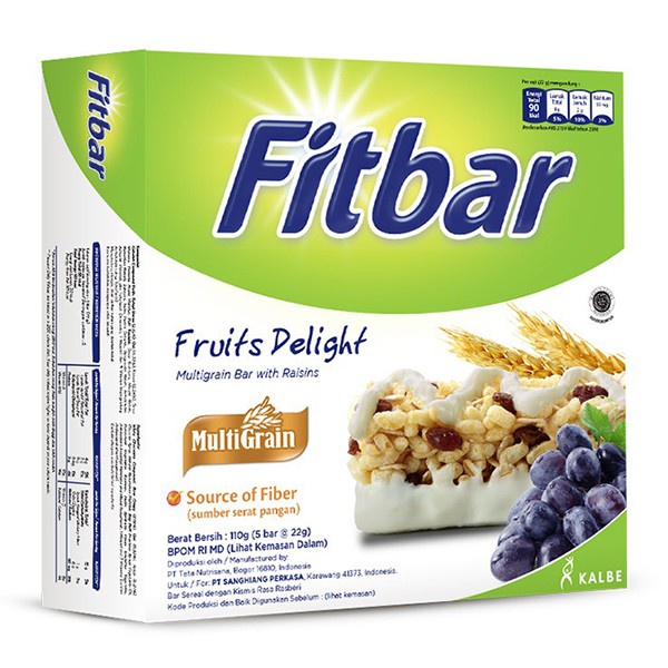 

FITBAR FRUITS MULTIGRAIN 110 GR