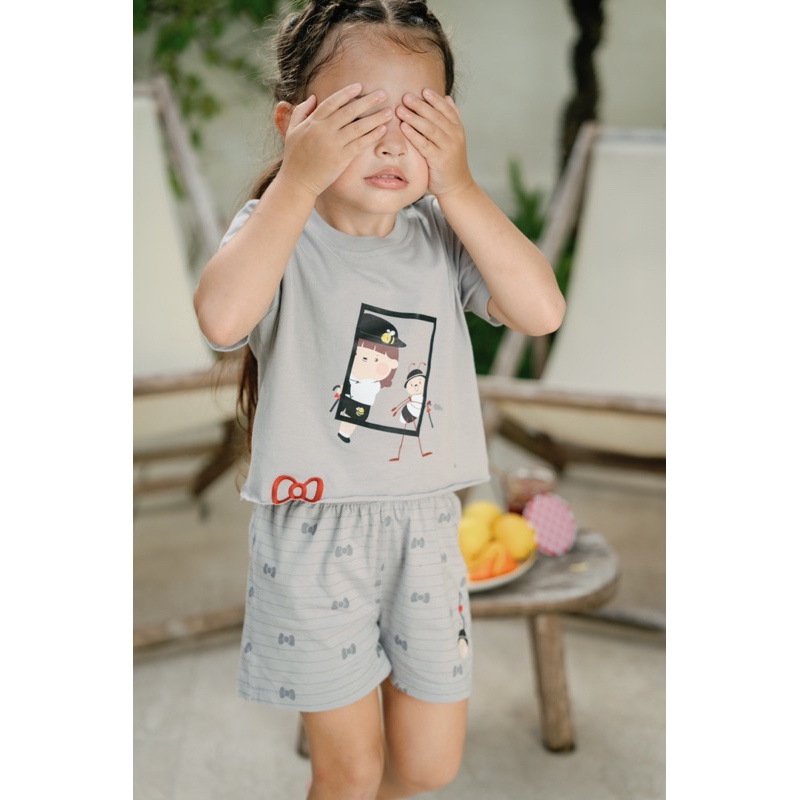 BOHOPANNA X THE OVERTEE Bianca Set - Setelan Anak Perempuan