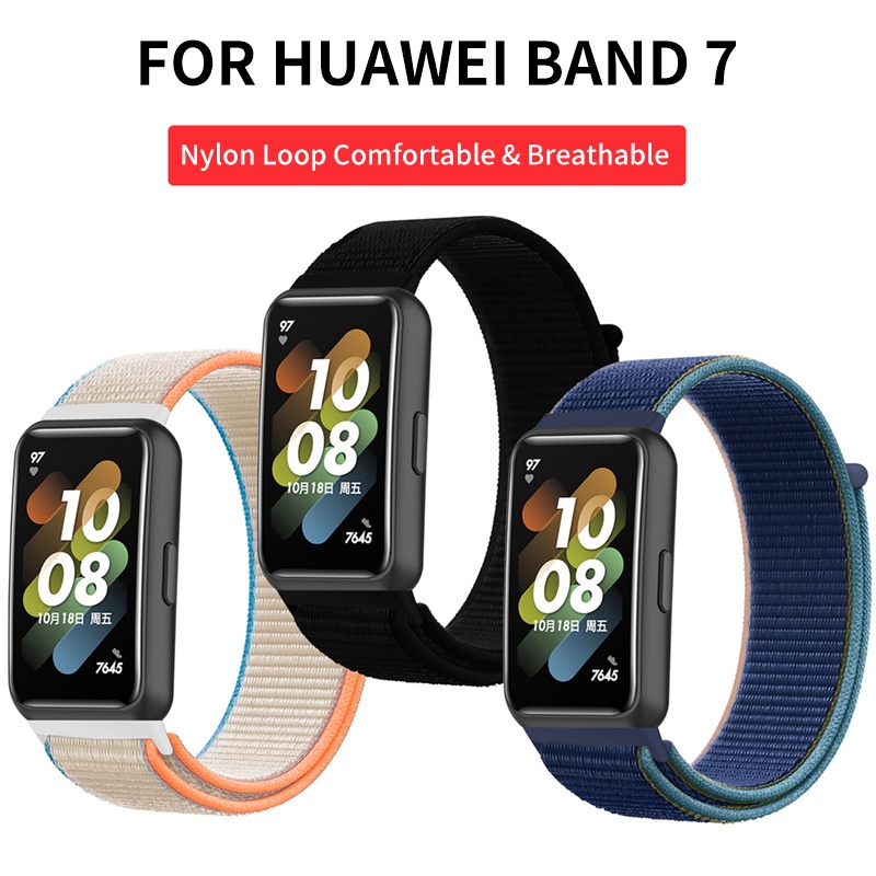 Tali✨HUAWEI Band 7 Nylon Straps huawei smart watch