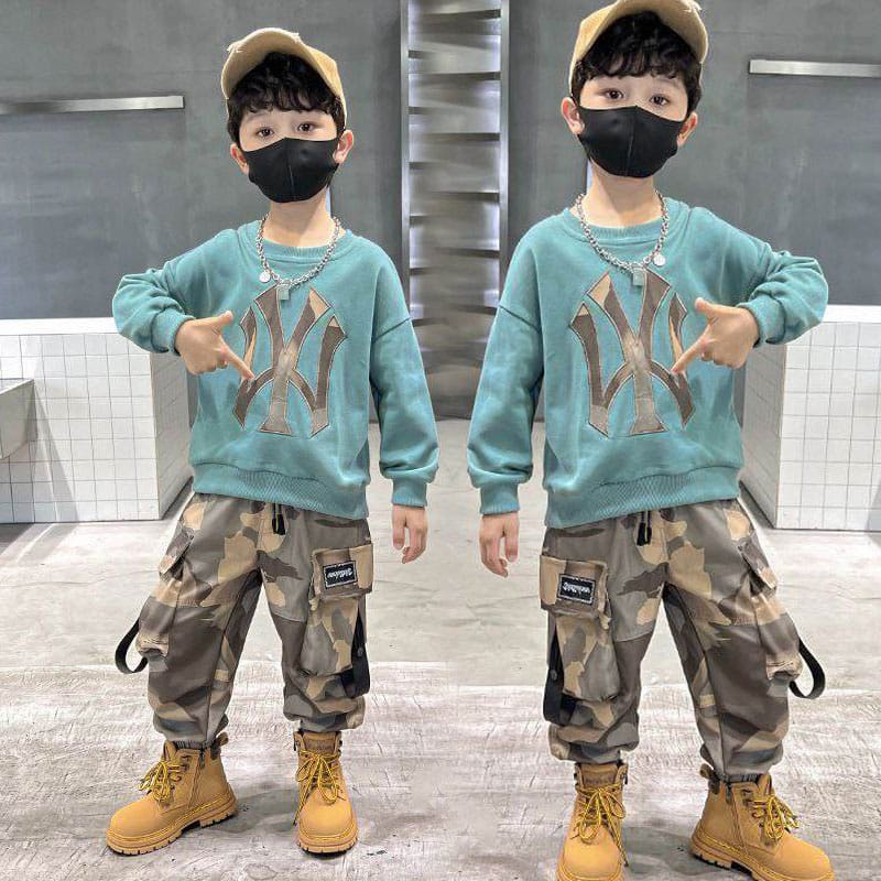 Setelan Anak Laki Laki PREMIUM Korean Army Fashionable