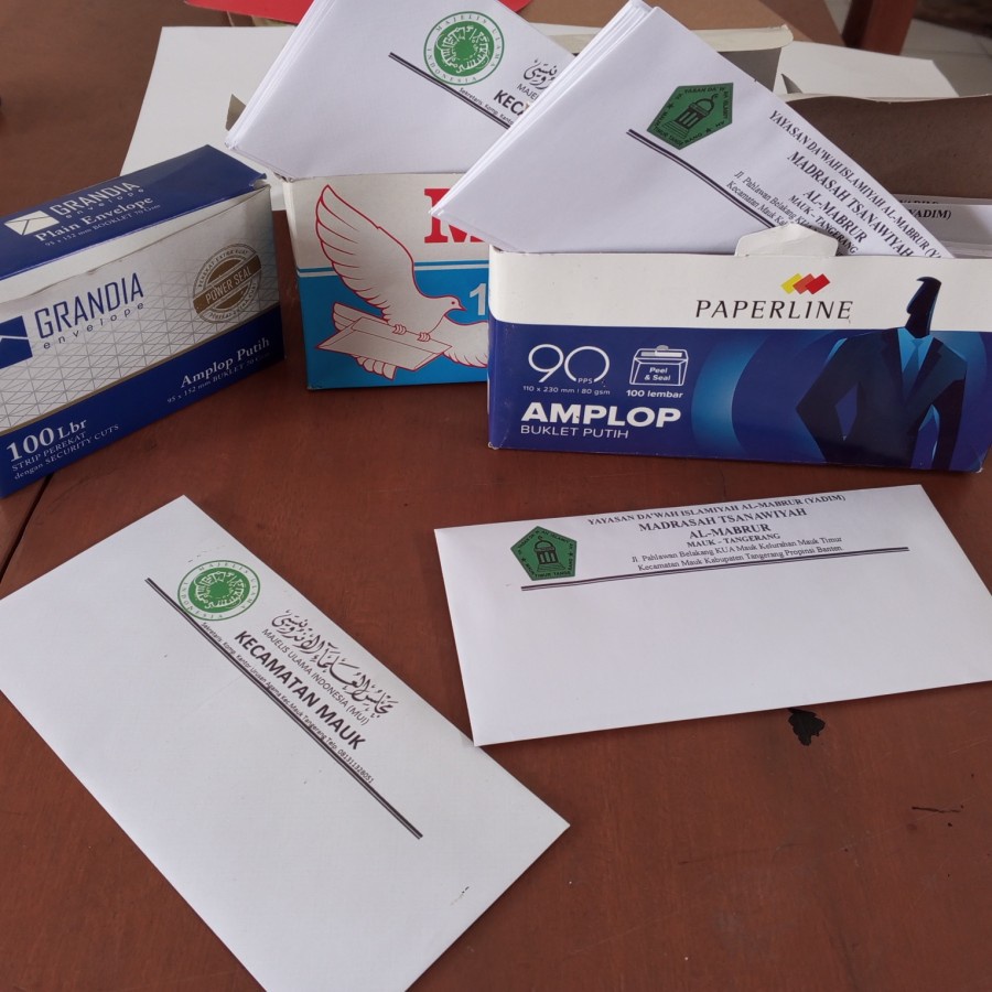 

Cetak KOP di Amplop putih no 104 / amplop uang