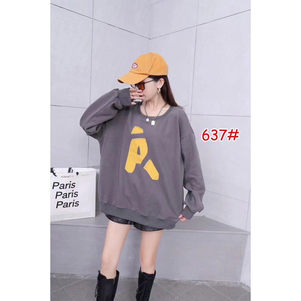 2023 NEW FLEECE THICKENED SWEATER AUTUMN AND WINTER KOREAN VERSION OF THE LOOSE LONG BF CASUAL LONG-SLEEVED JACKET