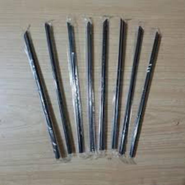 Sedotan Steril Bubble Hitam / Sedotan Boba Steril 6mm isi 300 Pcs