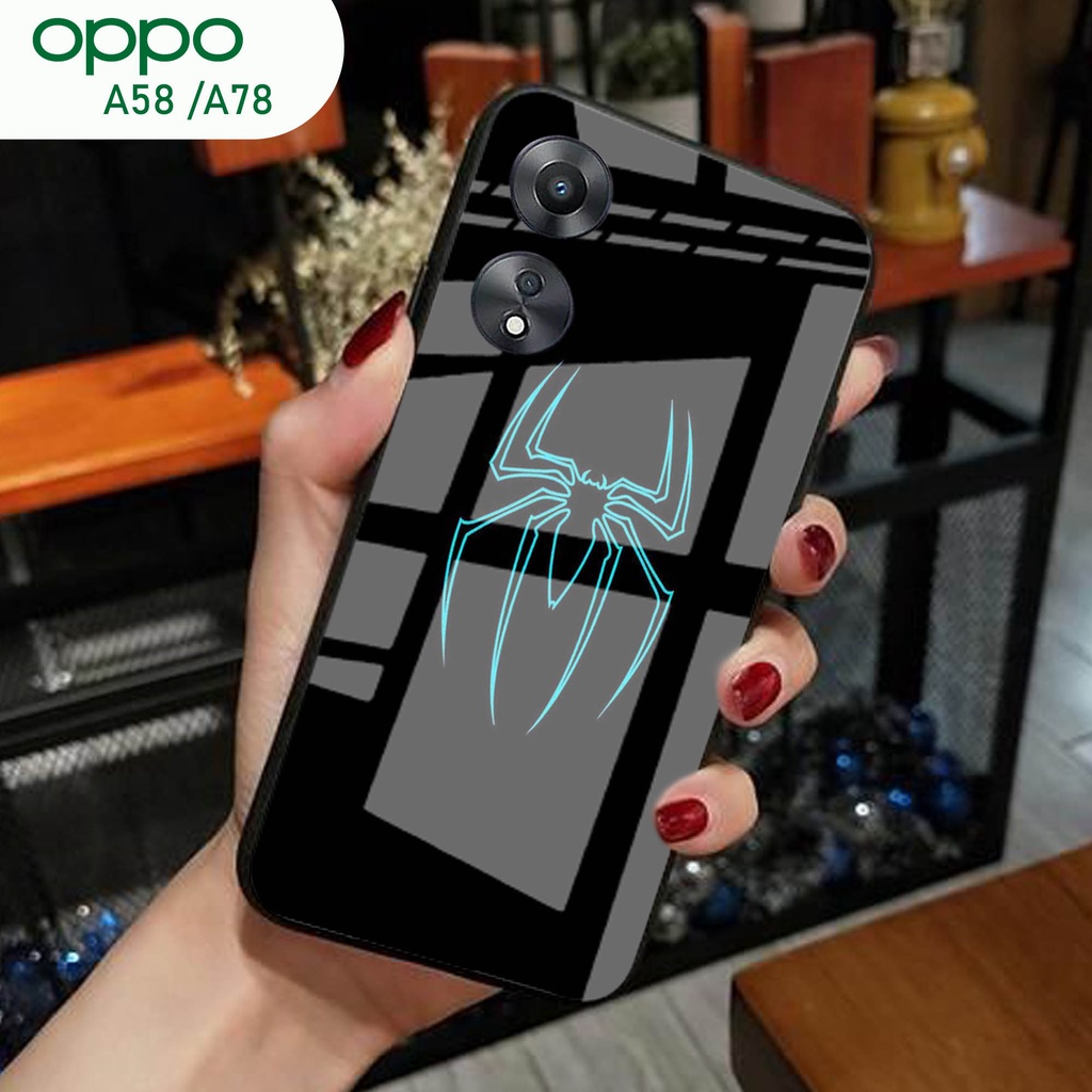 (S20) Case  Glass OPPO A58 A78 - casing Terbaru handphone - OPPO A58 A78  - pelindung handphone - OP