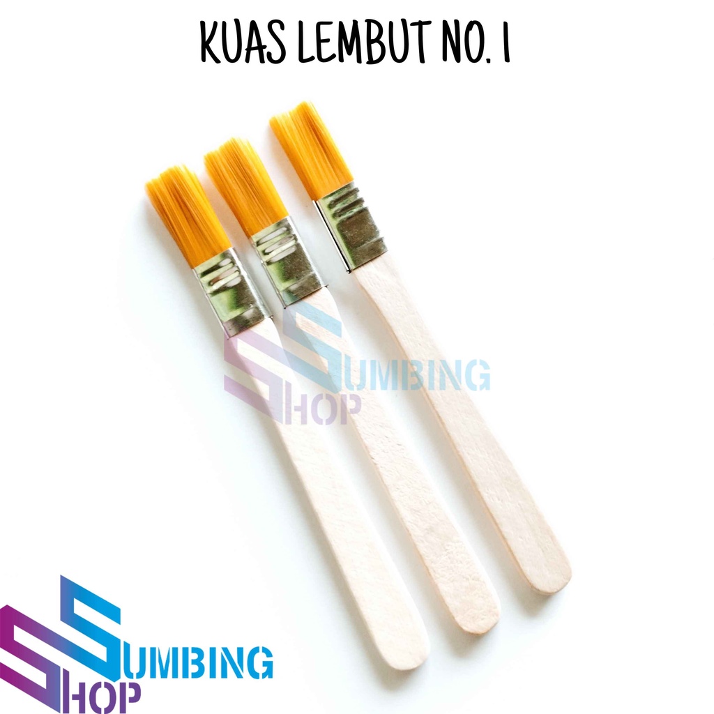 

Kuas Lembut No.1 Decoupage Nylon Kerajinan Komputer Craft Lukis Cat Akrilik